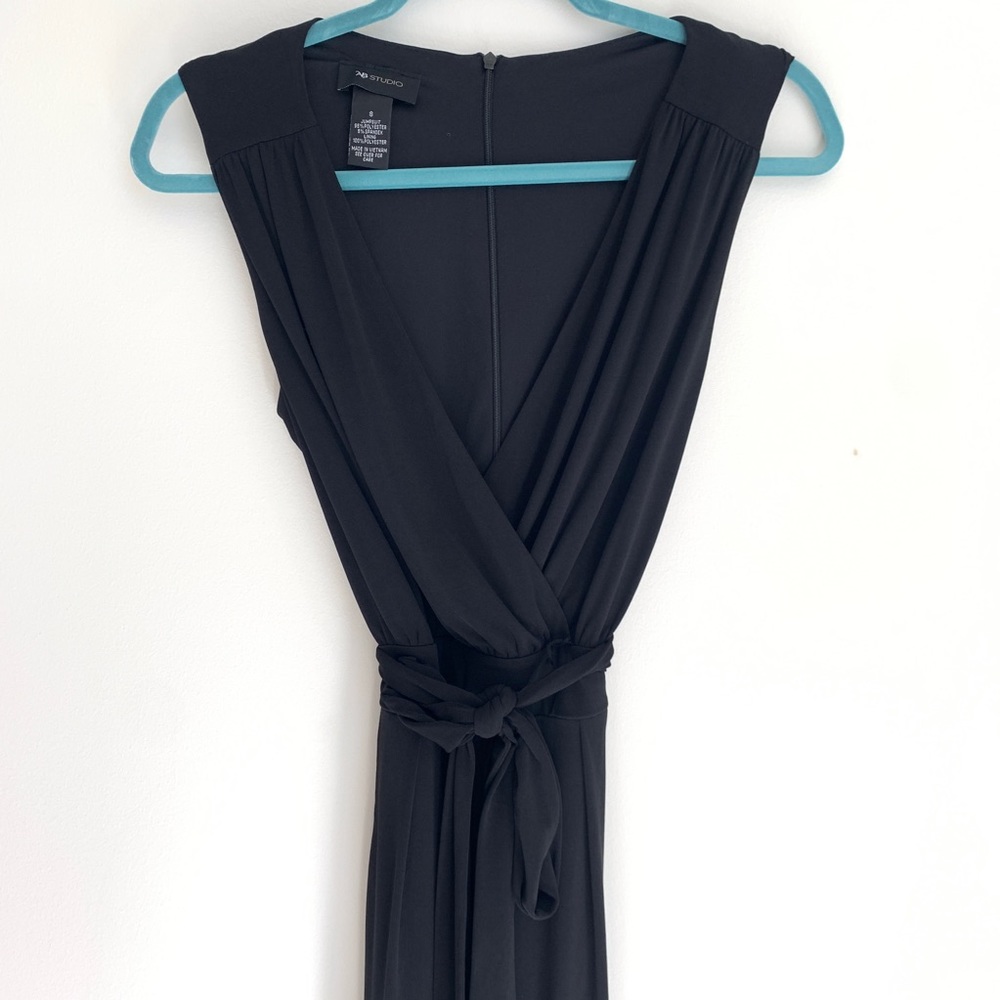 AB studio elegant black jumpsuit/romper SZ small